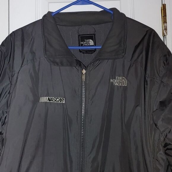 The North Face gray Nascar emboidered logo jacket Sz XL - Picture 3 of 7